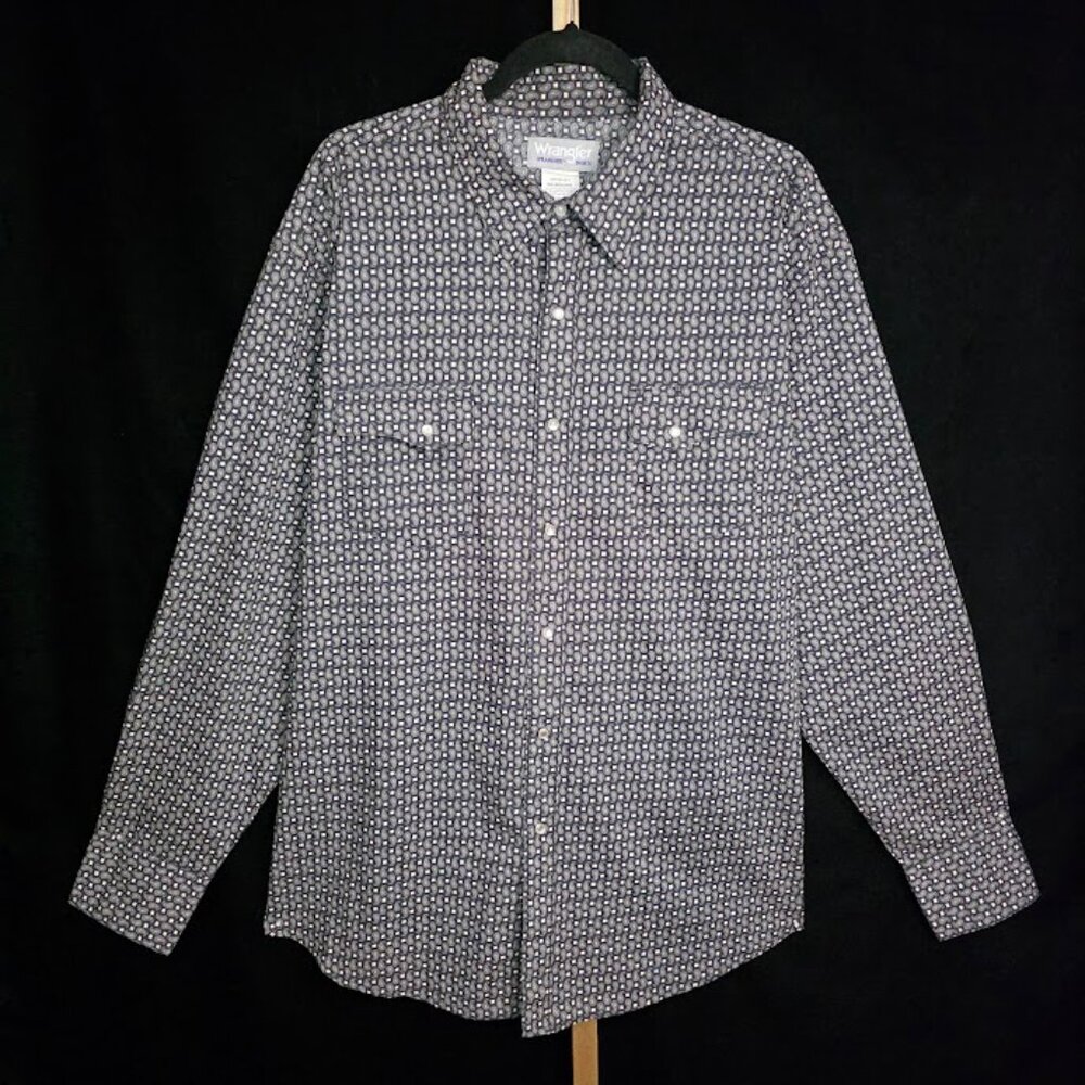 Wrangler Wrancher Men's Paisley Pearl Snap Western Cowboy Shirt XXL